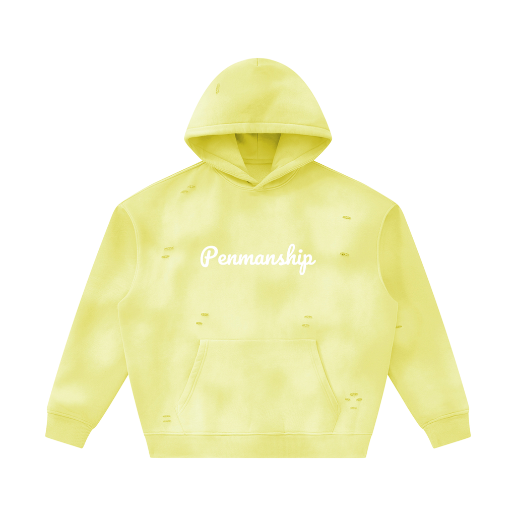 Penmanship,Sunfaded,Frayed,Hoodie