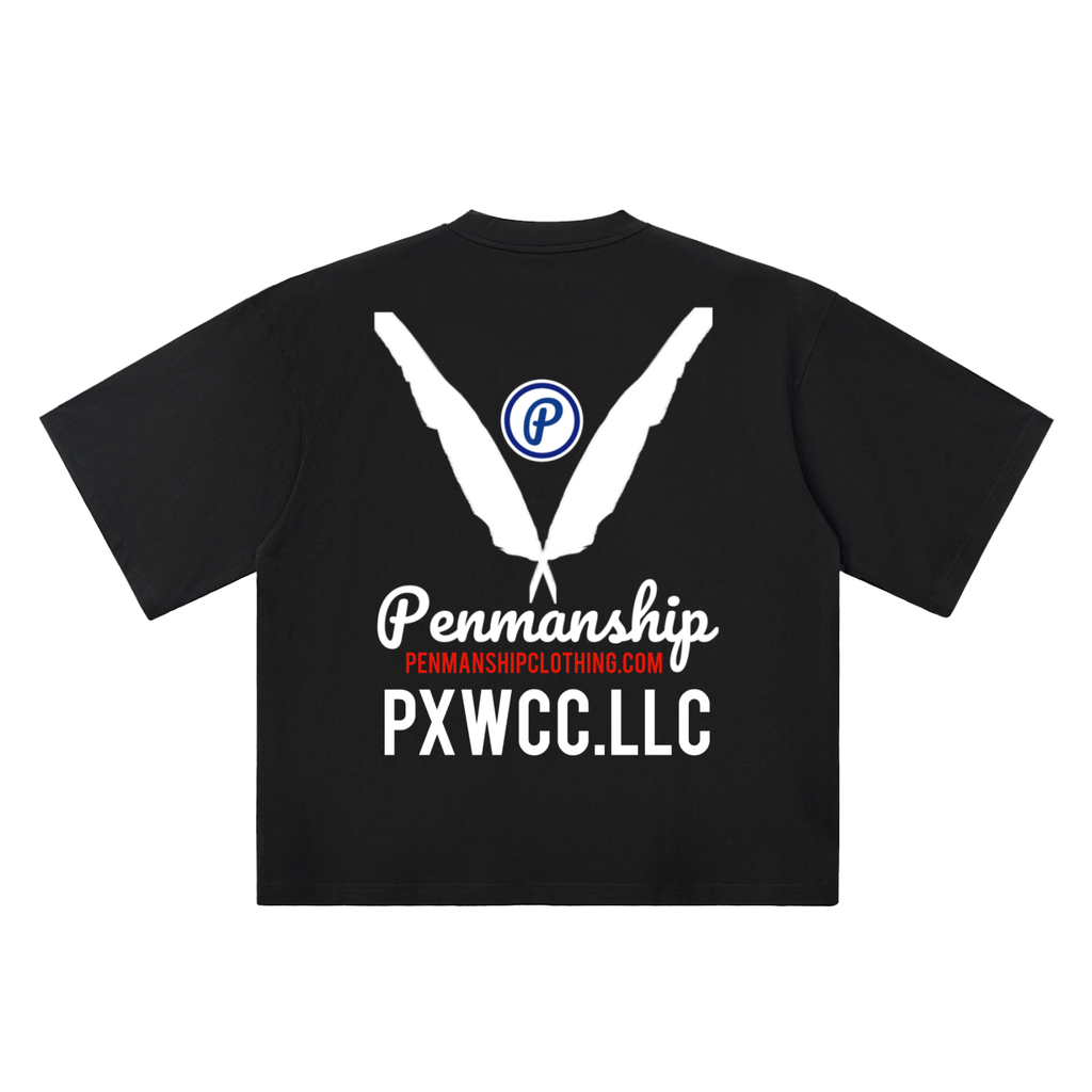 Penmanship "Censored" Oversized Drop Shoulder Graphic T-Shirt