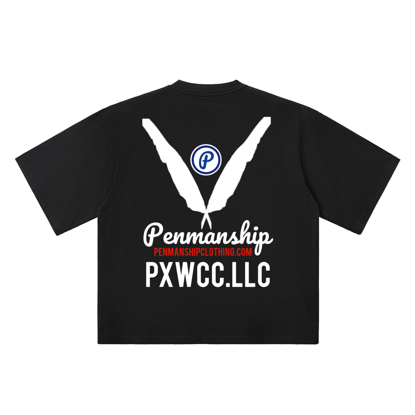 Penmanship "Censored" Oversized Drop Shoulder Graphic T-Shirt