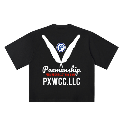Penmanship "Censored" Oversized Drop Shoulder Graphic T-Shirt