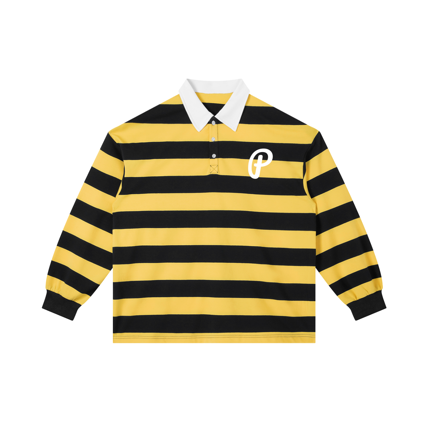 Penmanship Color Block Stripe Polo Shirt