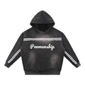 Penmanship Sun Fade Contrast Tape Fleece Hoodie