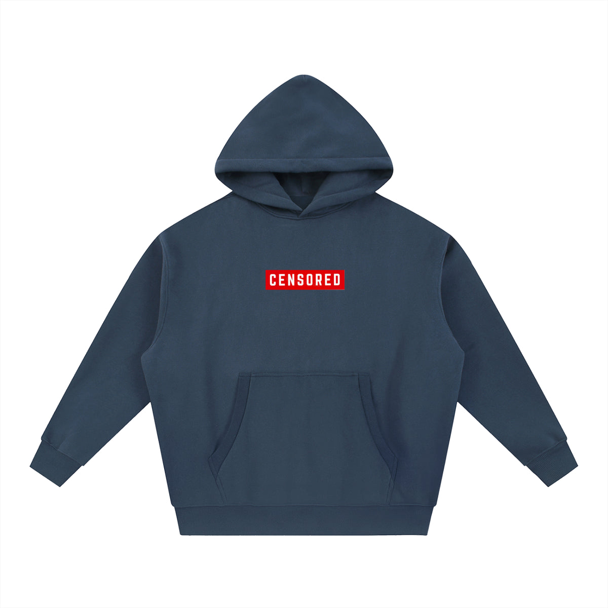 Penmanship censored 101 Essential Oversized Boxy Fit Fleece Hoodie
