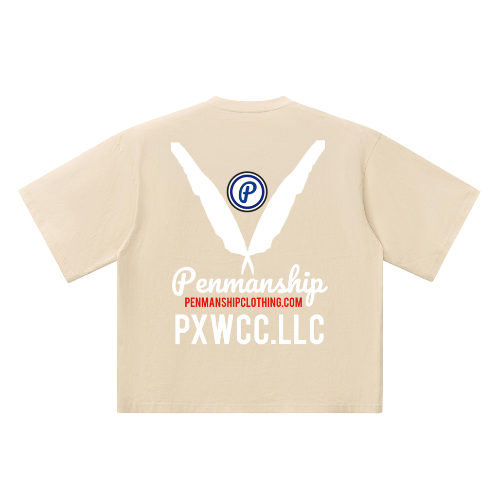 Penmanship "Censored" Oversized Drop Shoulder Graphic T-Shirt