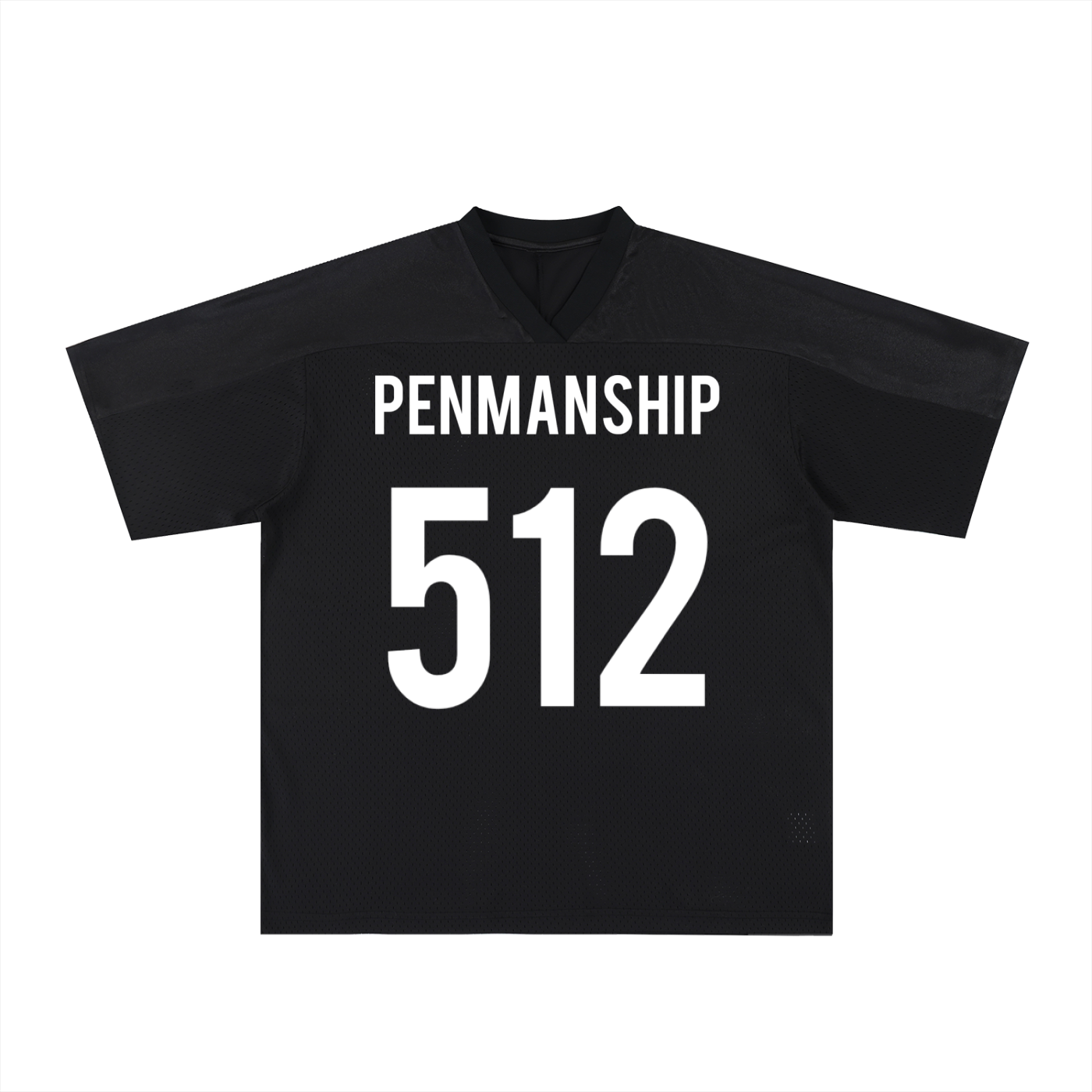 Penmanship Oversized Mesh V-Neck Soccer Jersey