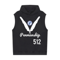 Penmanship Snow Washed Sleeveless Hoodie