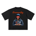 Penmanship "Censored" Oversized Drop Shoulder Graphic T-Shirt