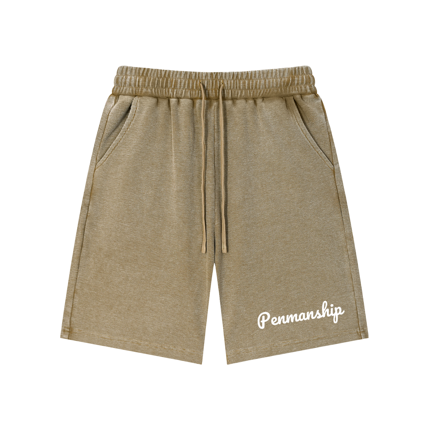 Penmanship Mineral Wash Waffle Knit Shorts
