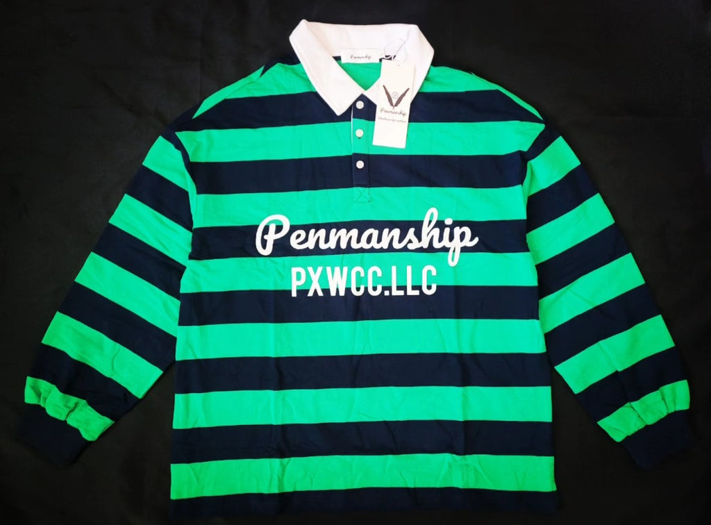 Penmanship Color Block Stripe Polo Shirt