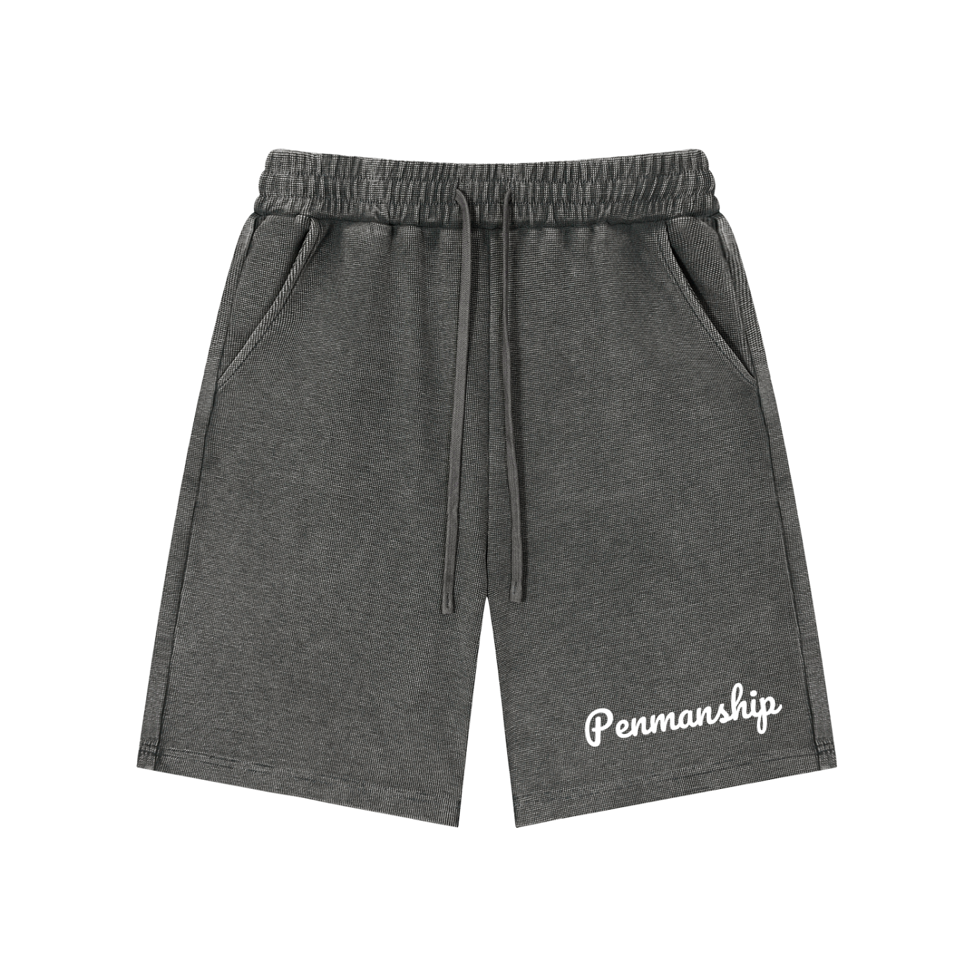 Penmanship Mineral Wash Waffle Knit Shorts