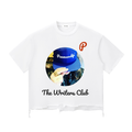 Penmanship Wash Raw-Hem Boxy T-shirt