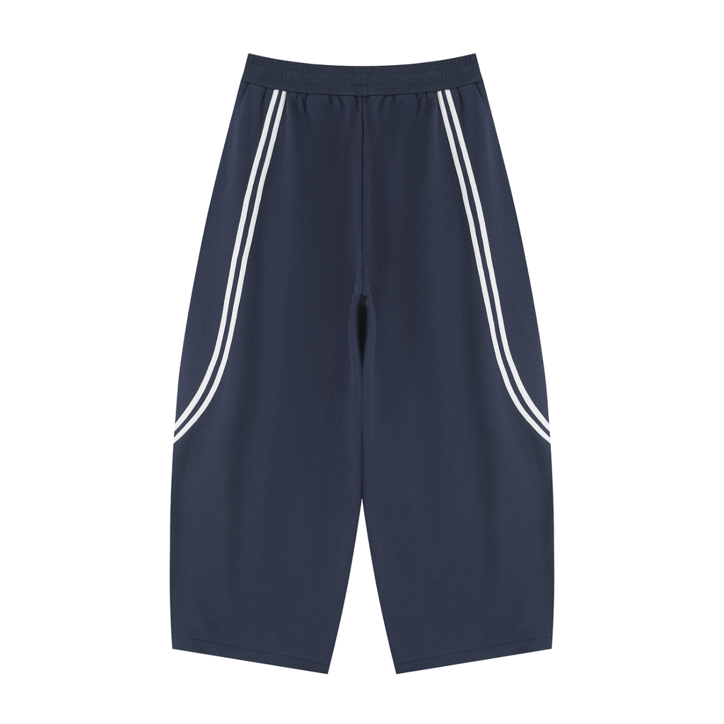 Penmanship Unisex Wide Leg Piping Sweatpants
