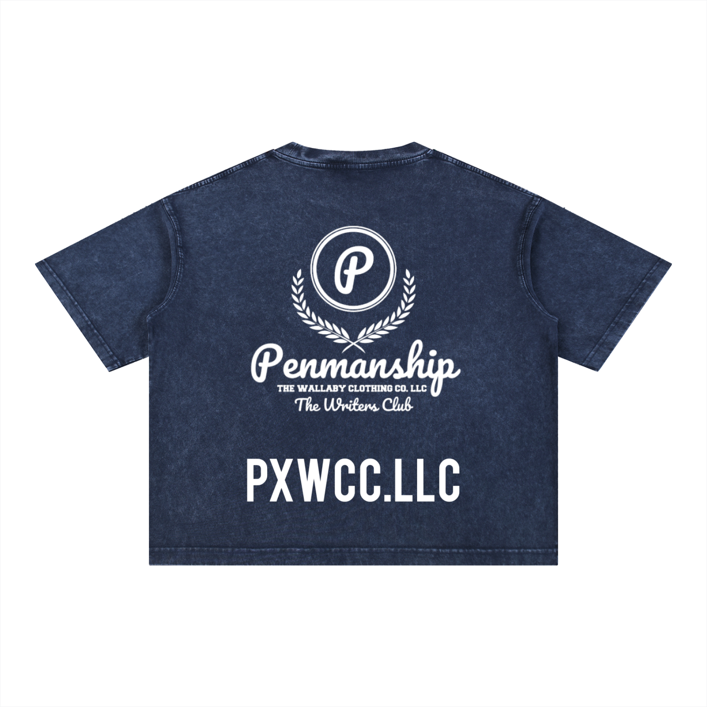 Penmanship Mineral Wash Boxy Cotton T-Shirt