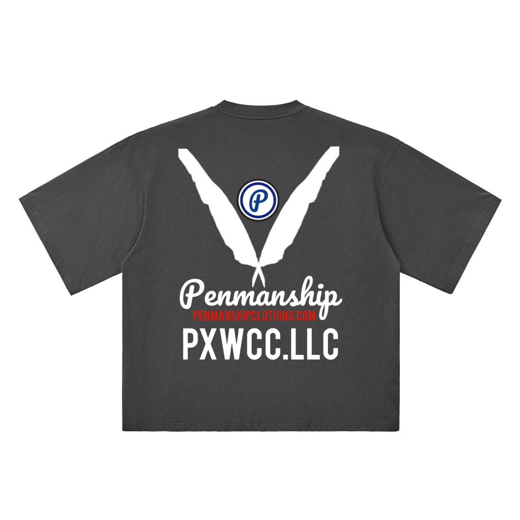 Penmanship "Censored" Oversized Drop Shoulder Graphic T-Shirt