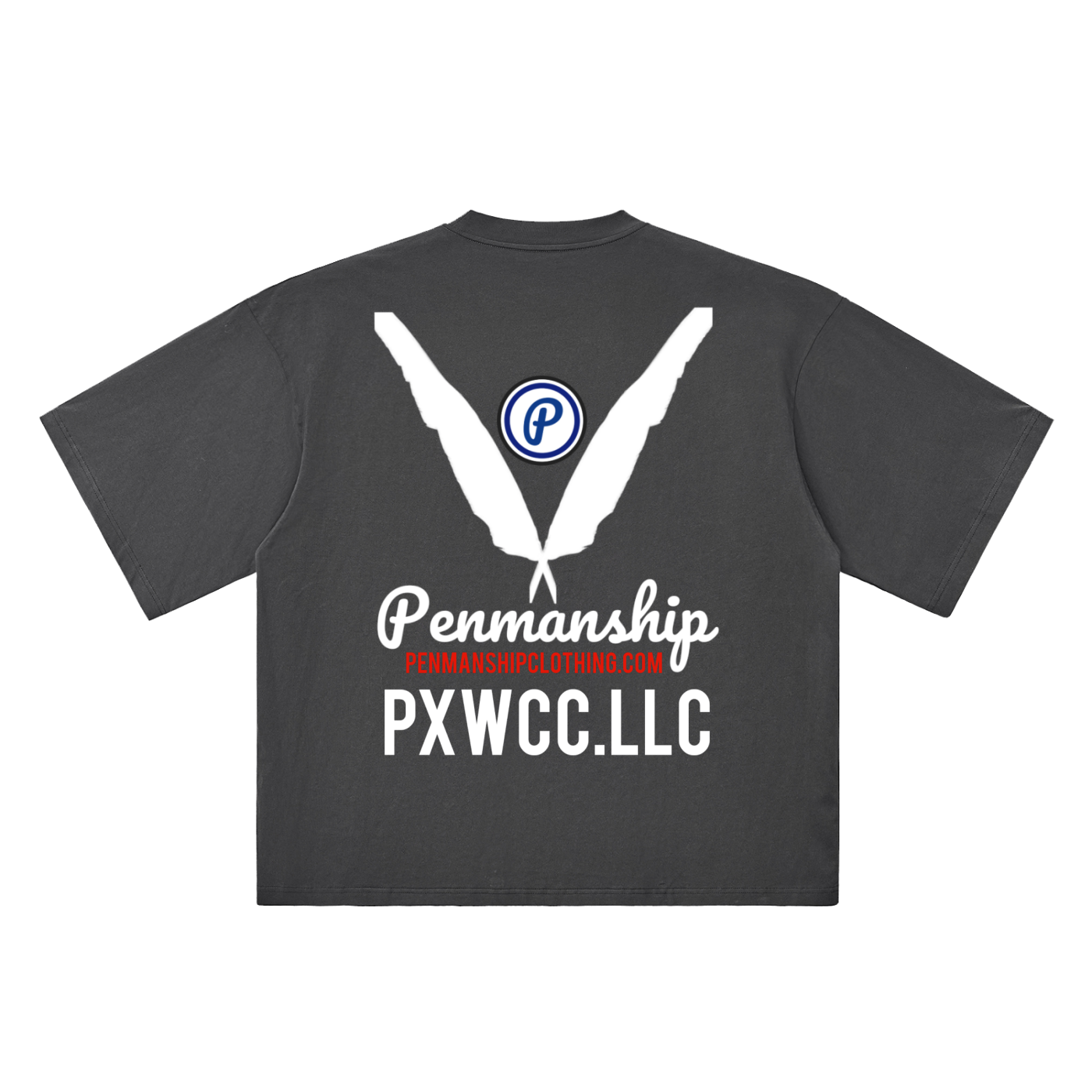 Penmanship "Censored" Oversized Drop Shoulder Graphic T-Shirt