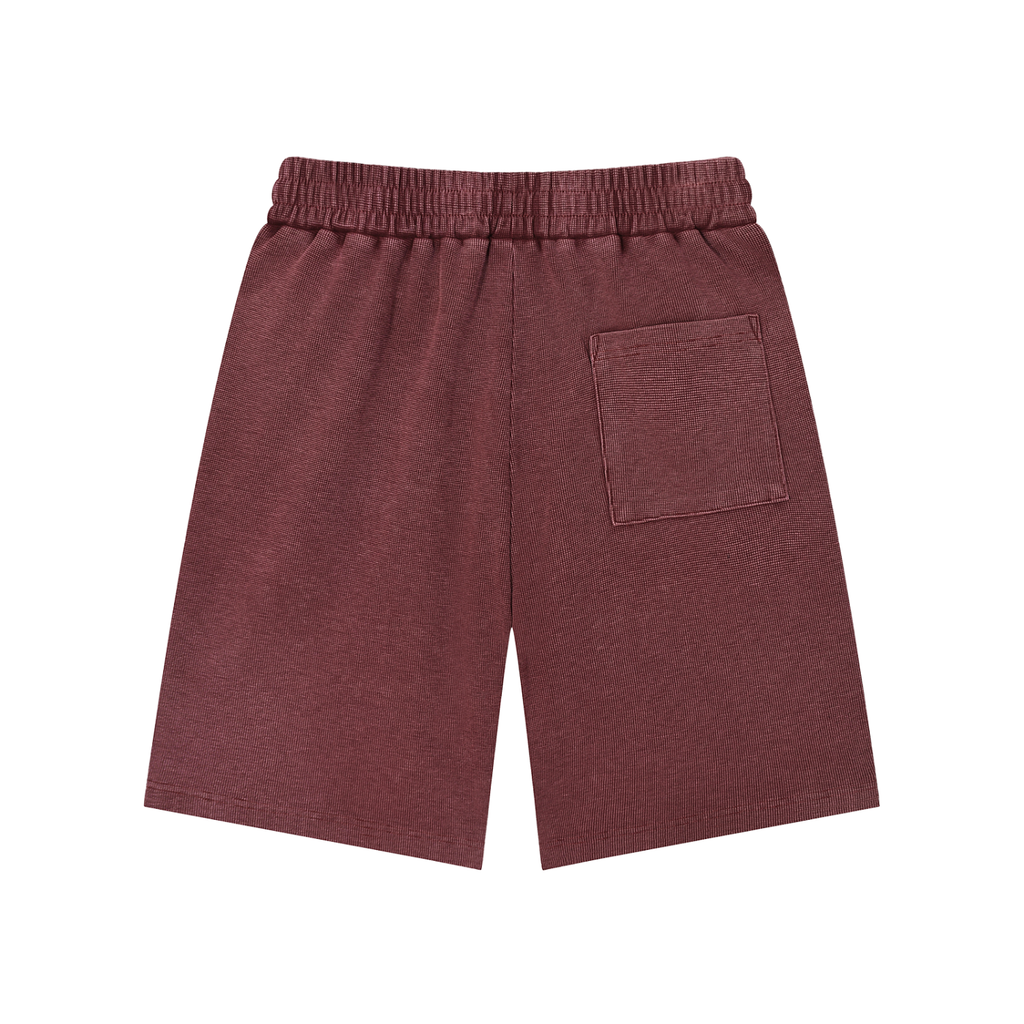 Penmanship Mineral Wash Waffle Knit Shorts
