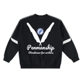 Penmanship Oversized Crewneck Taped Sweatshirt