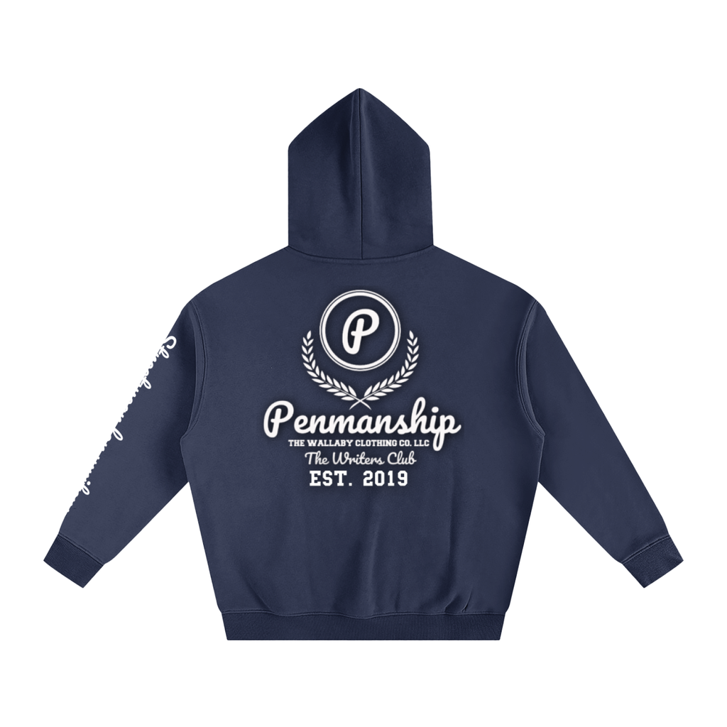 Penmanship Oversize Fleeced Hoodie
