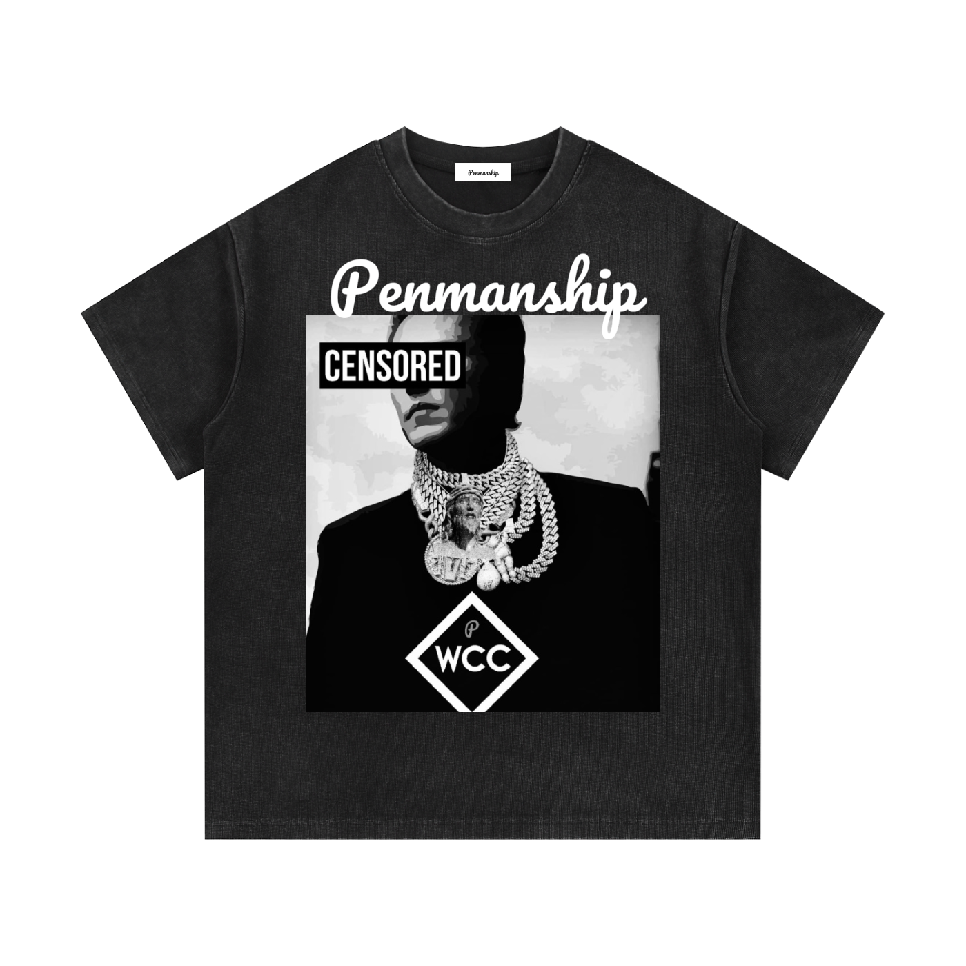 Penmanship Mineral Wash Waffle Knit T-Shirt