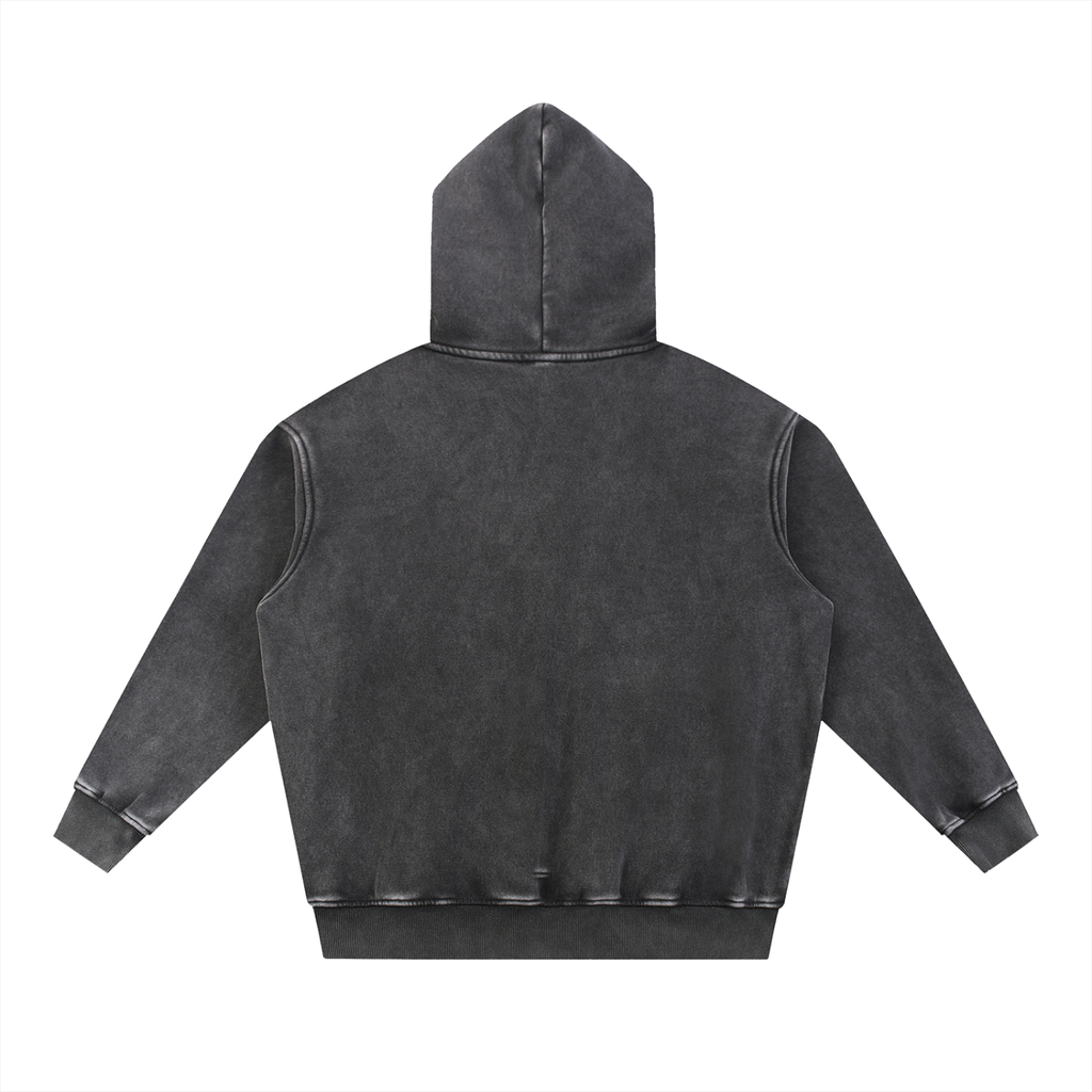 Penmanship Snow Wash Fleece Oversize Hoodie