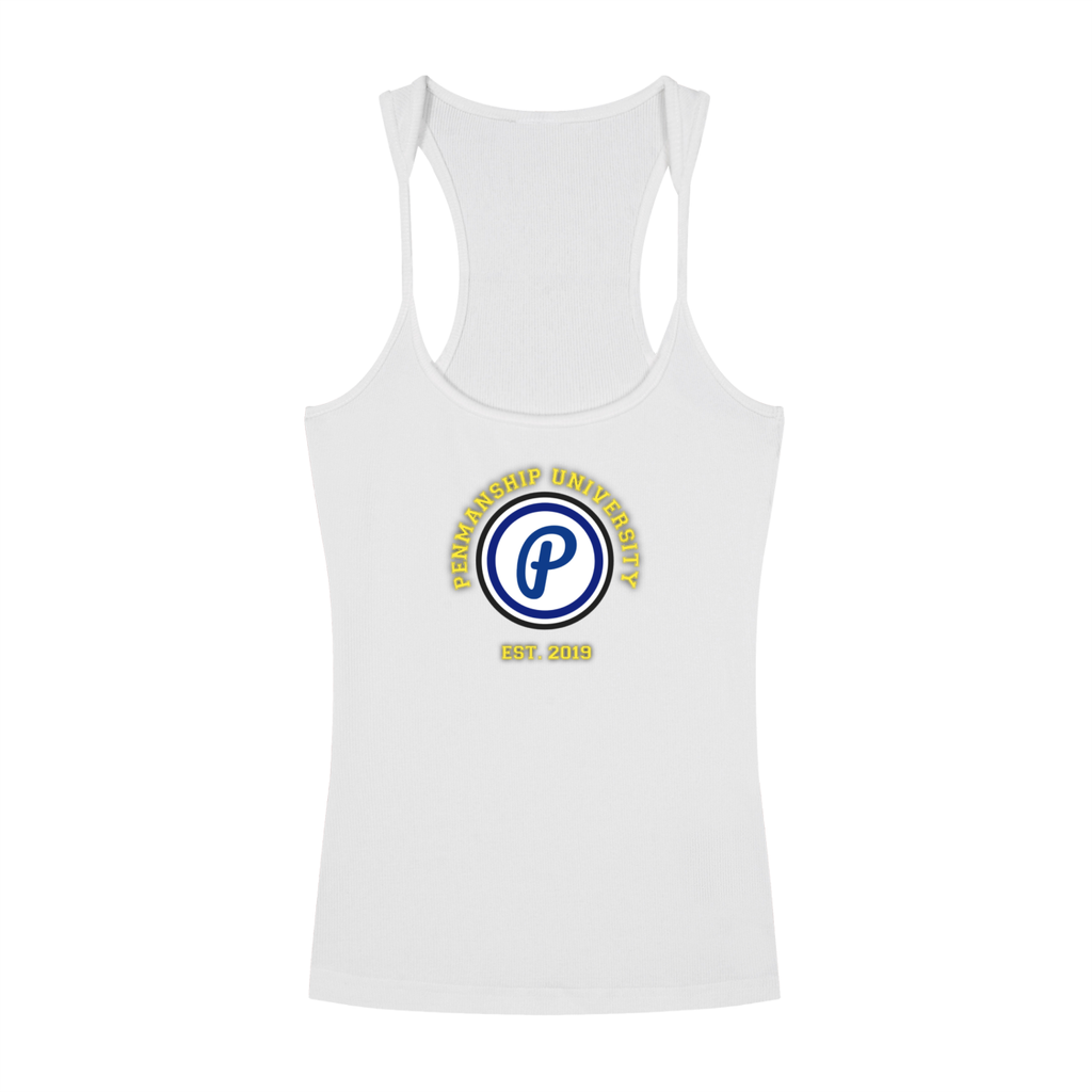Penmanship,Clothing,Streetwear,Ladies,Racerback,Black