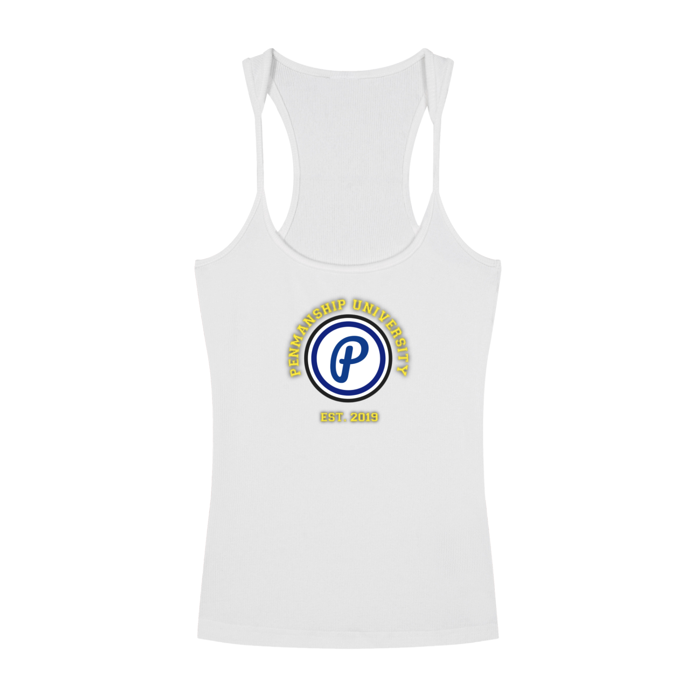 Penmanship,Clothing,Streetwear,Ladies,Racerback,Black