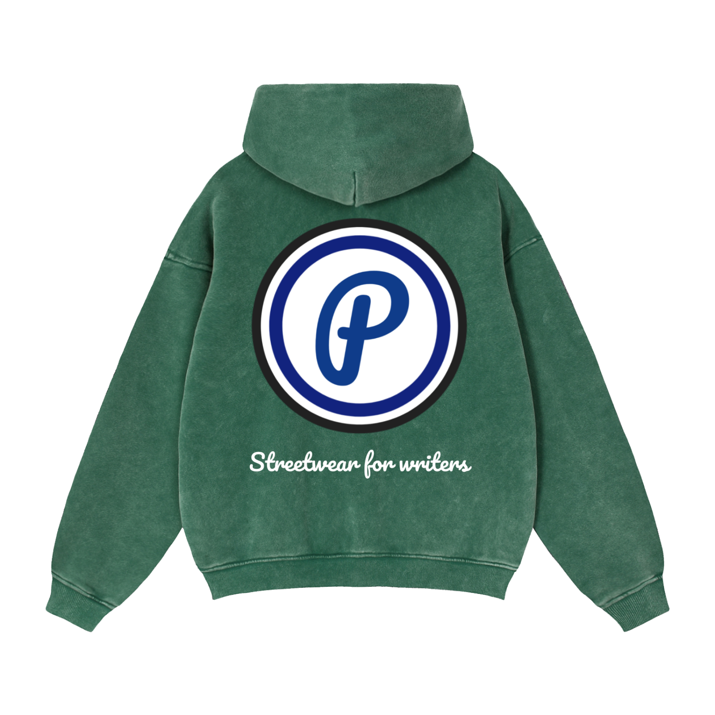 Penmanship Zip-Through Boxy Fleece Hoodie
