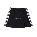 Penmanship Contrast Side Stripe Slit Skirt