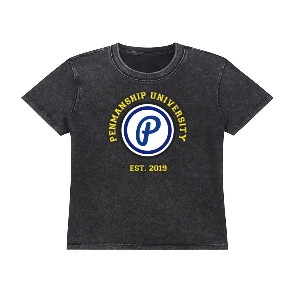 Penmanship Vintage Wash Drop Shoulder T-shirt
