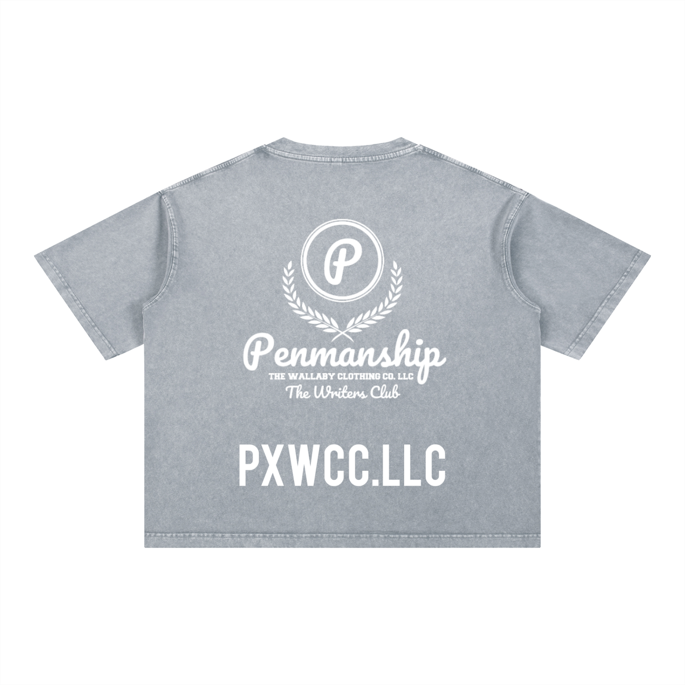 Penmanship Mineral Wash Boxy Cotton T-Shirt