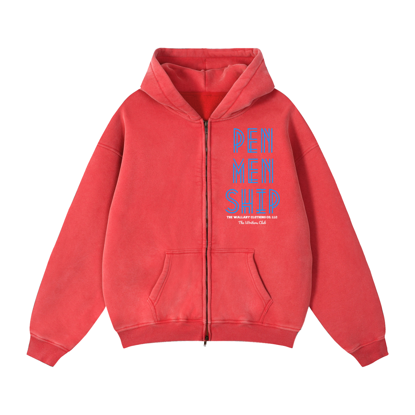 Zip-Through Boxy Fleece Hoodie