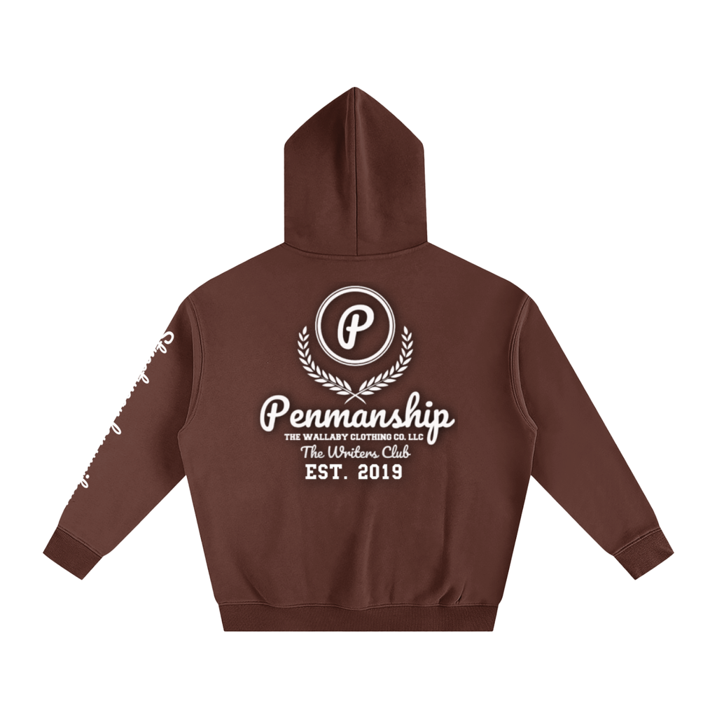 Penmanship Oversize Fleeced Hoodie