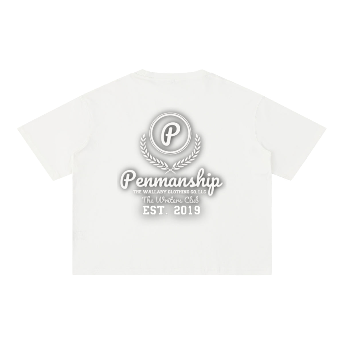Penmanship Mineral Wash Boxy Cotton T-Shirt