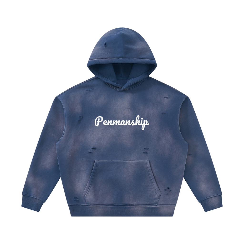 Penmanship,Sunfaded,Frayed,Hoodie
