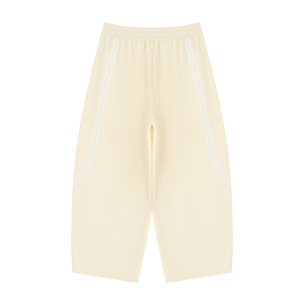 Penmanship Unisex Wide Leg Piping Sweatpants