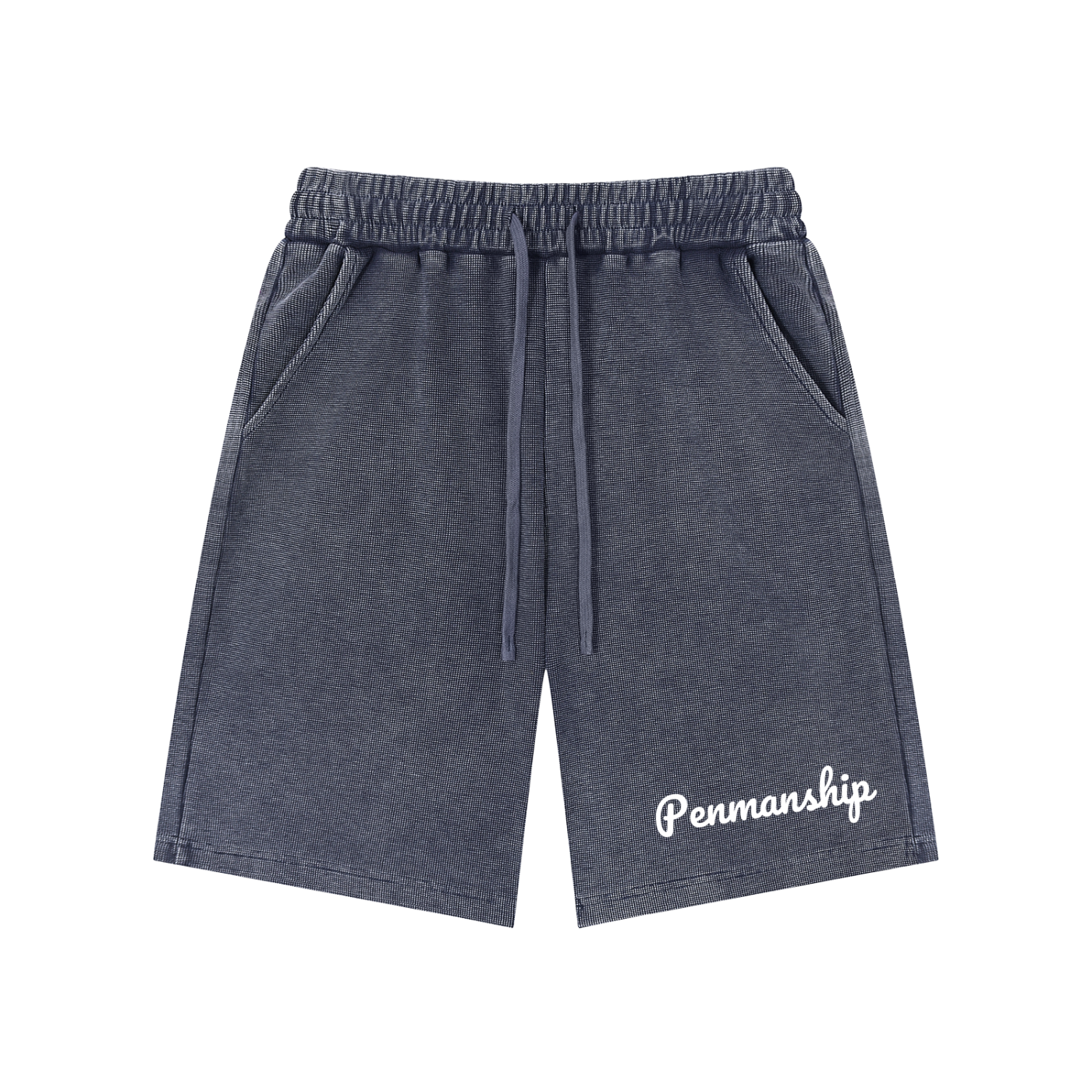 Penmanship Mineral Wash Waffle Knit Shorts