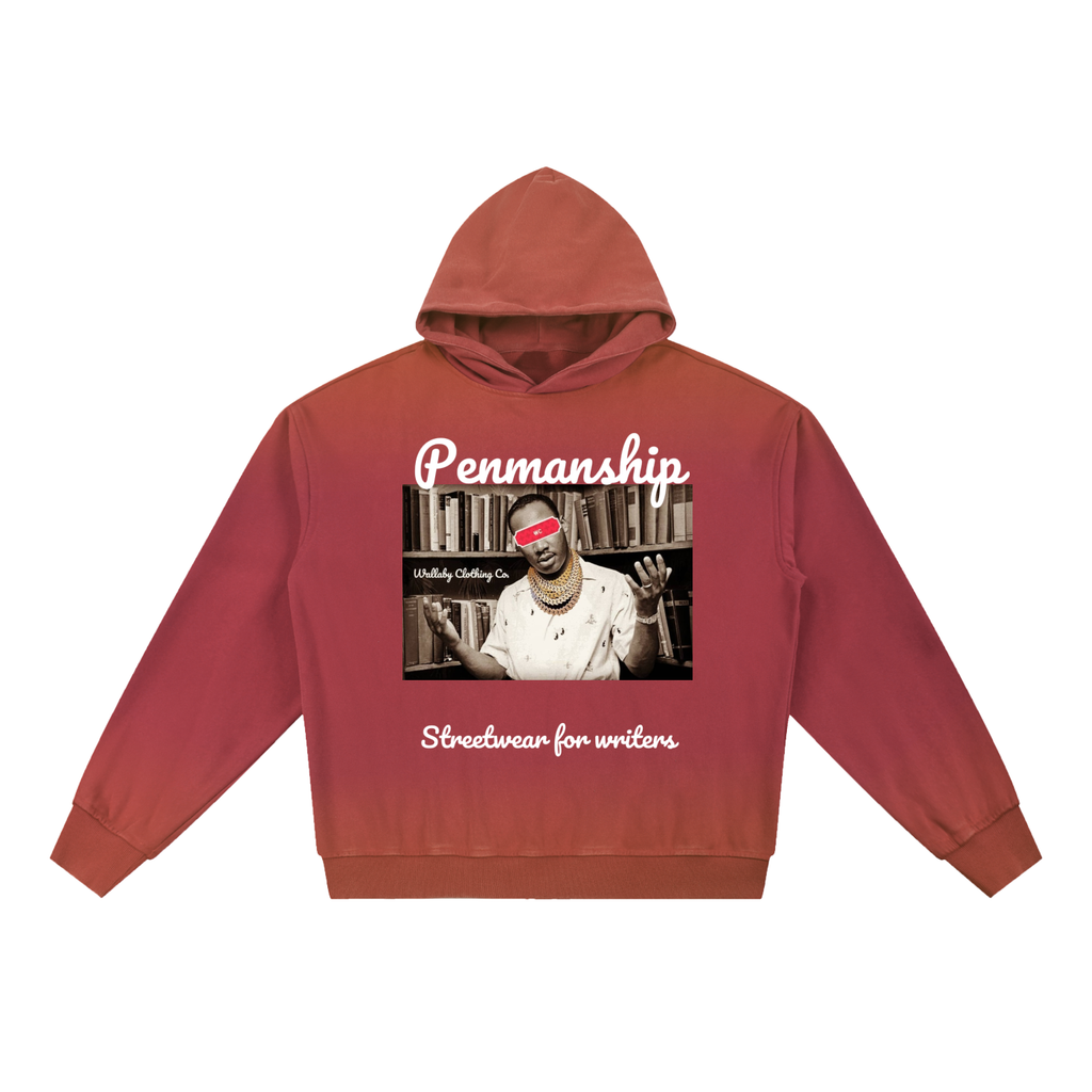 Penmanship Vintage Washed Gradient Fleece Hoodie