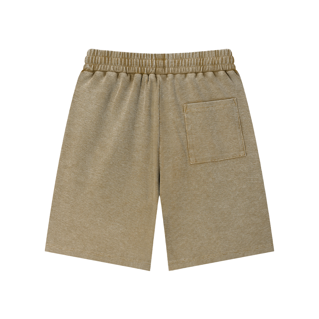 Penmanship Mineral Wash Waffle Knit Shorts