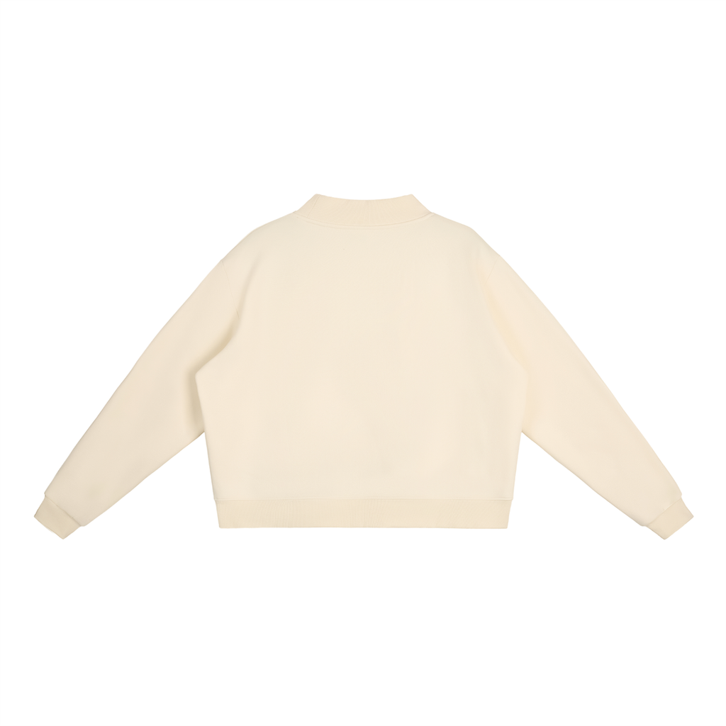 Penmanship Essential Fleece Mock-Neck Crew Sweatshirt