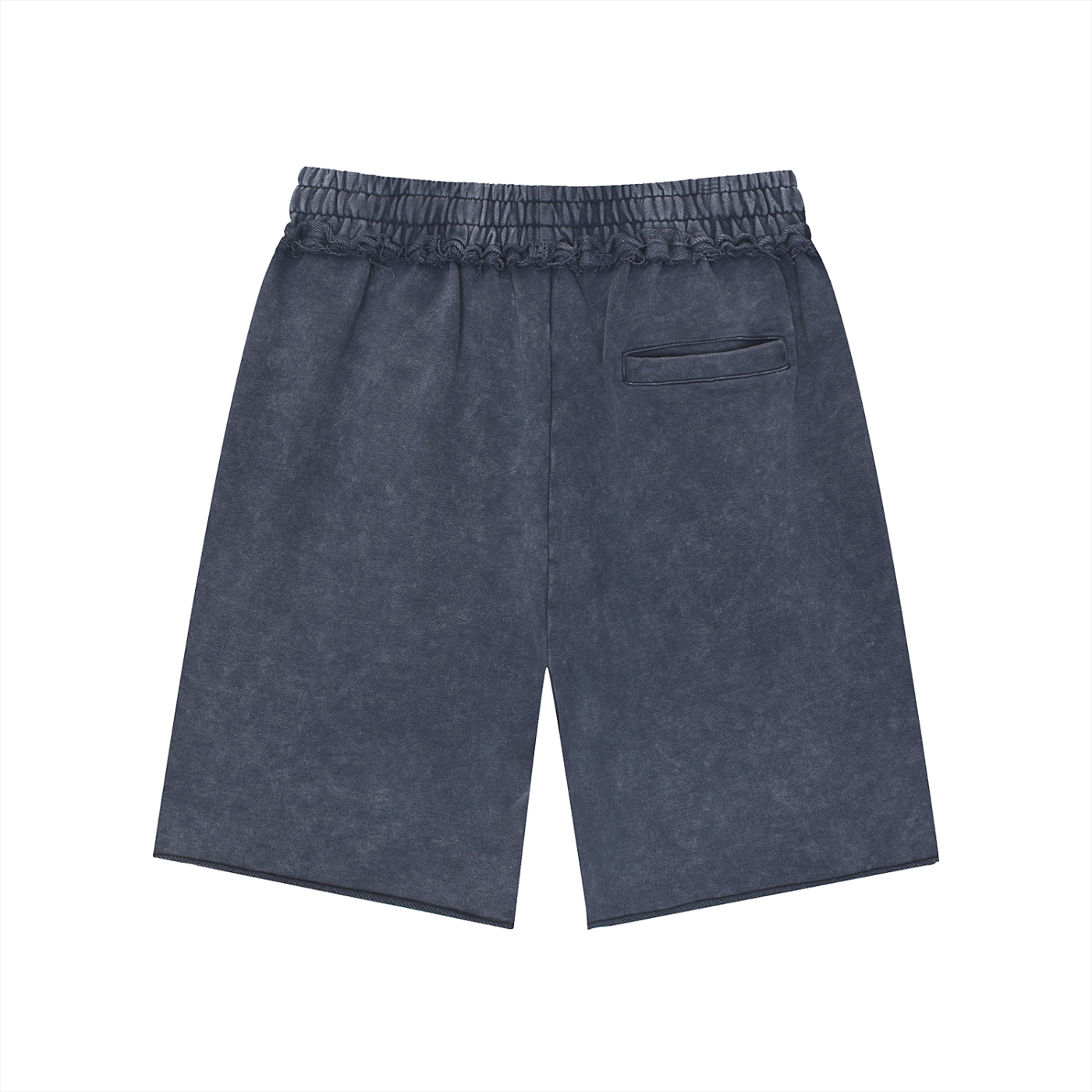Penmanship Unisex Mineral Wash Raw Edge Shorts