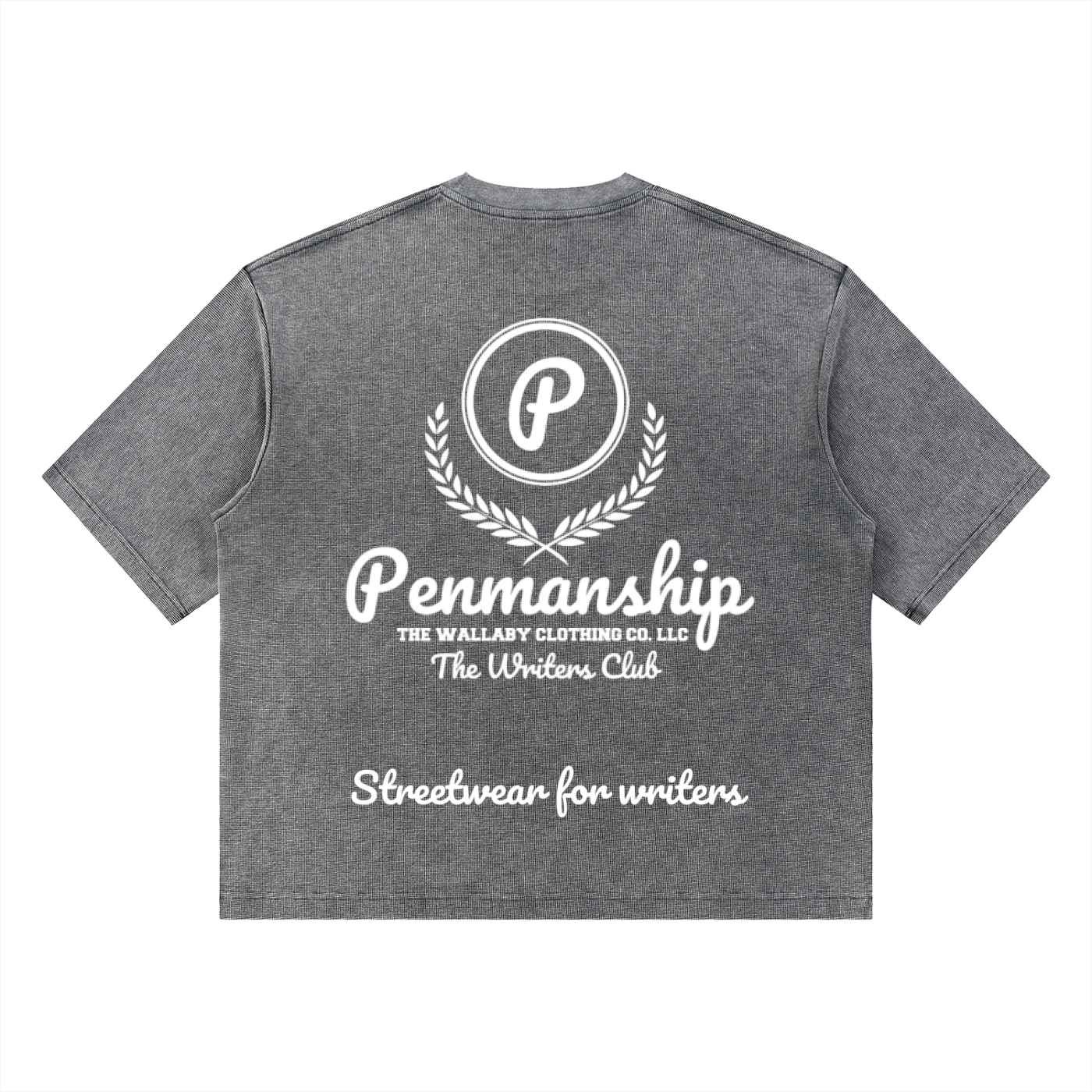 Penmanship "Censored" Unisex Mineral Wash Waffle Boxy T-Shirt