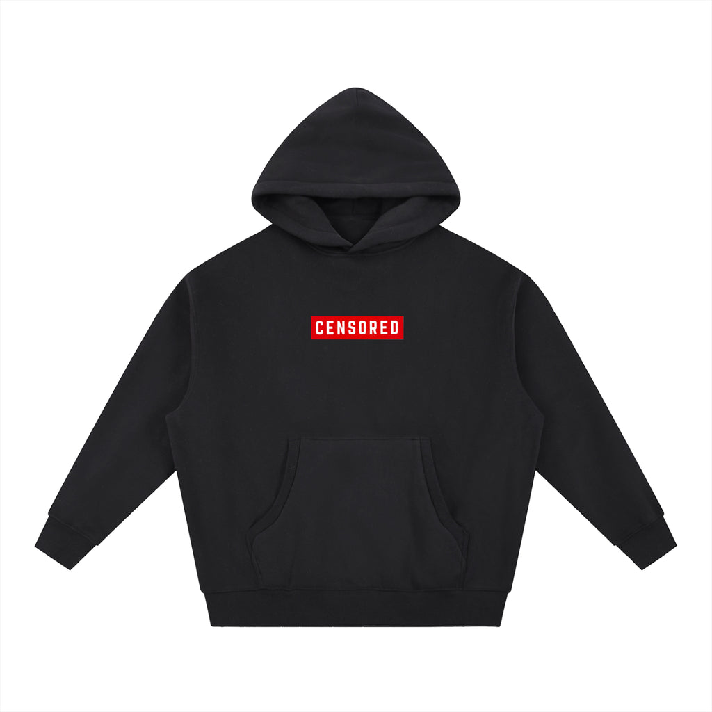 Penmanship censored 101 Essential Oversized Boxy Fit Fleece Hoodie