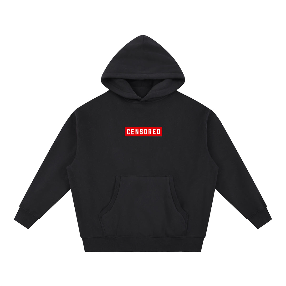 Penmanship censored 101 Essential Oversized Boxy Fit Fleece Hoodie