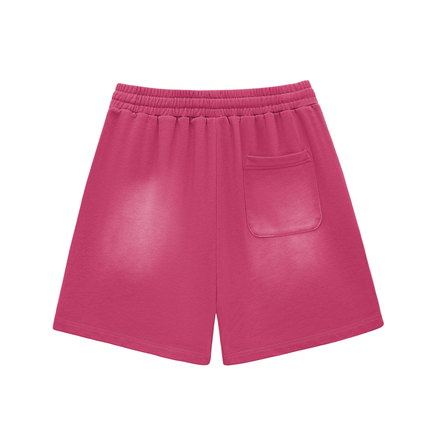 Penmanship Sun Fade Raw Edge Cotton Shorts