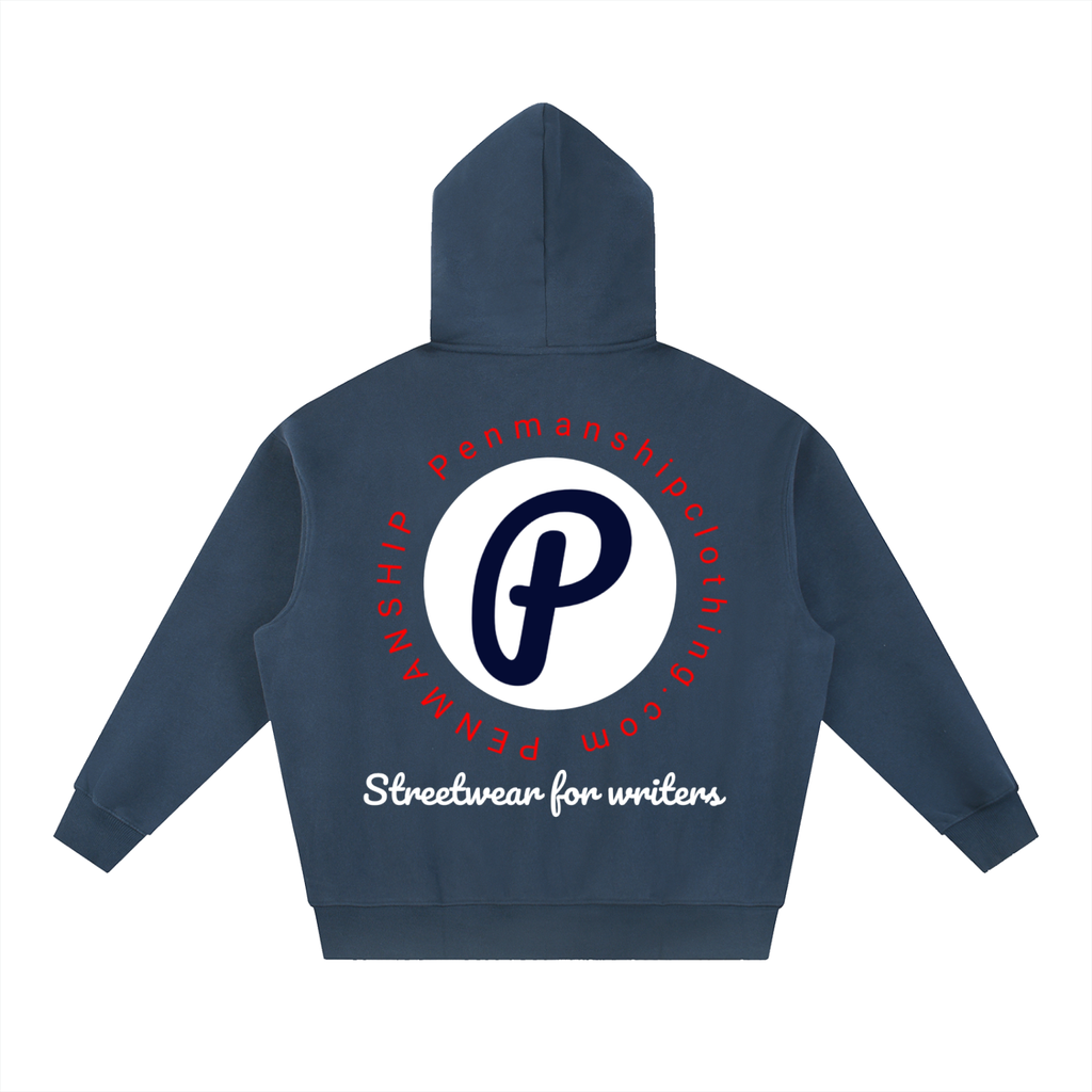 Penmanship censored 101 Essential Oversized Boxy Fit Fleece Hoodie