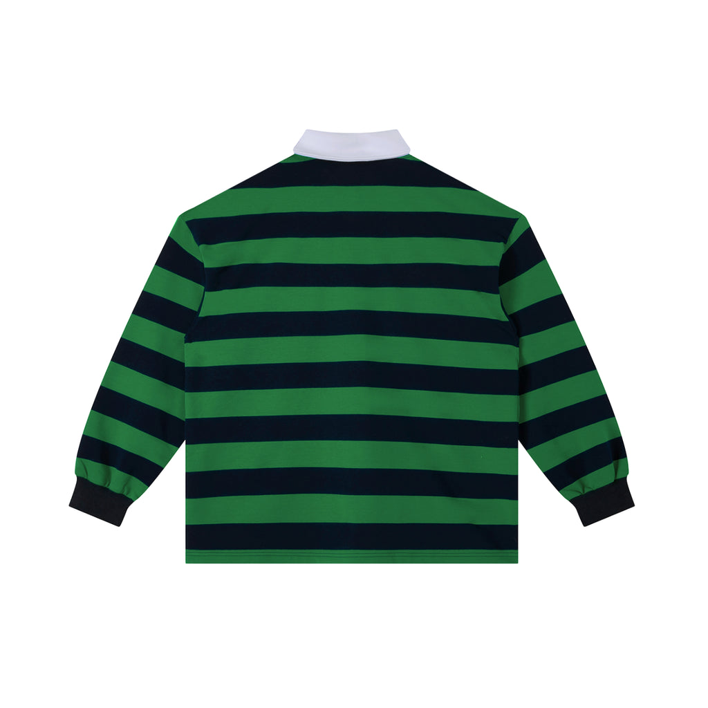 Penmanship Color Block Stripe Polo Shirt