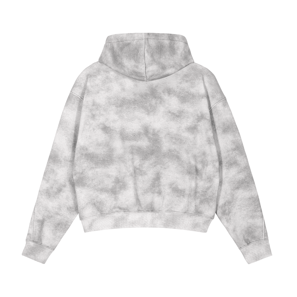 Penmanship Dirty Washed Zip-Up Fleece Hoodie