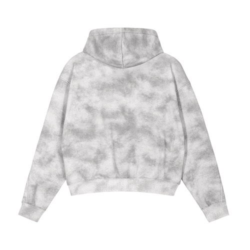 Penmanship Dirty Washed Zip-Up Fleece Hoodie
