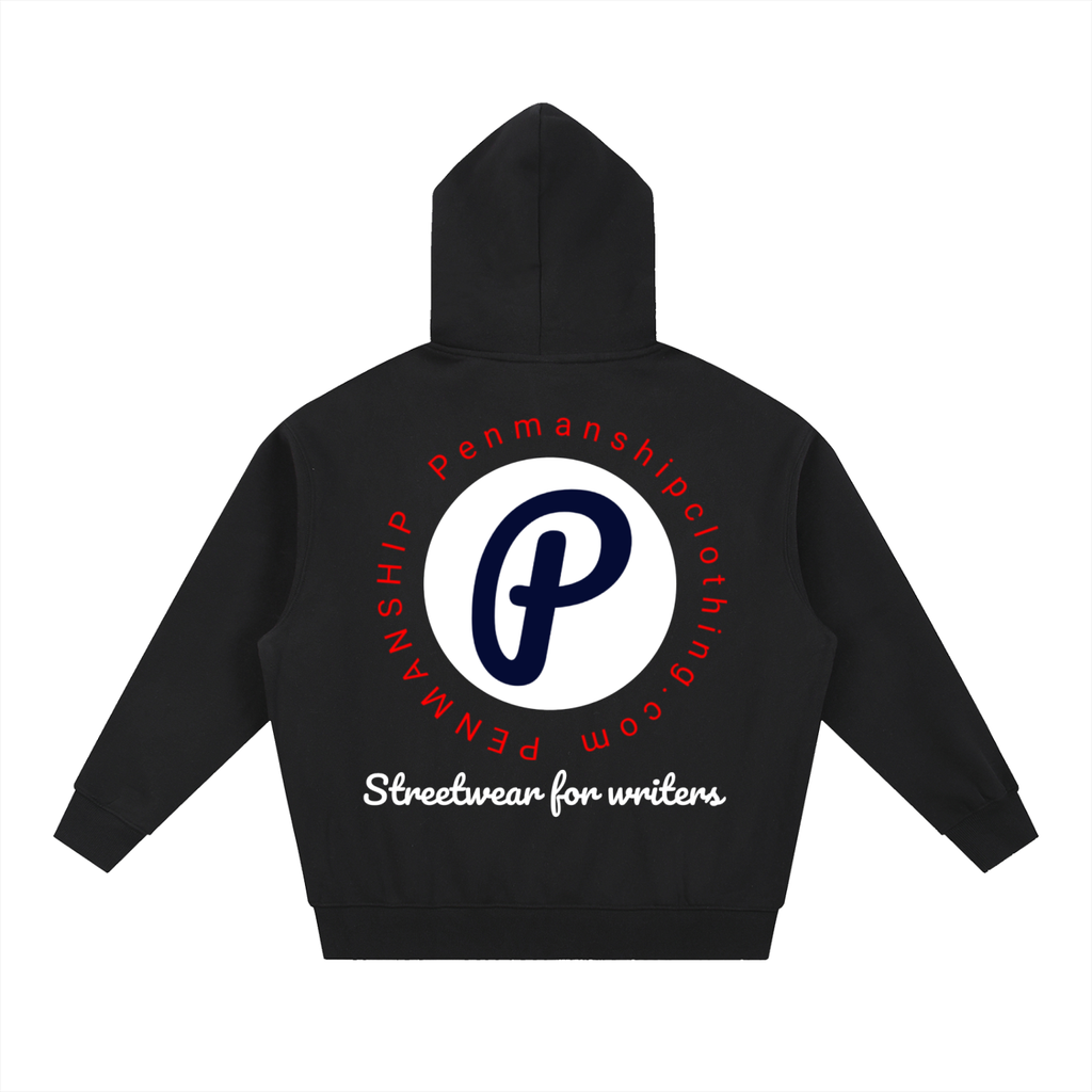 Penmanship censored 101 Essential Oversized Boxy Fit Fleece Hoodie