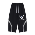 Penmanship Unisex Wide Leg Piping Sweatpants